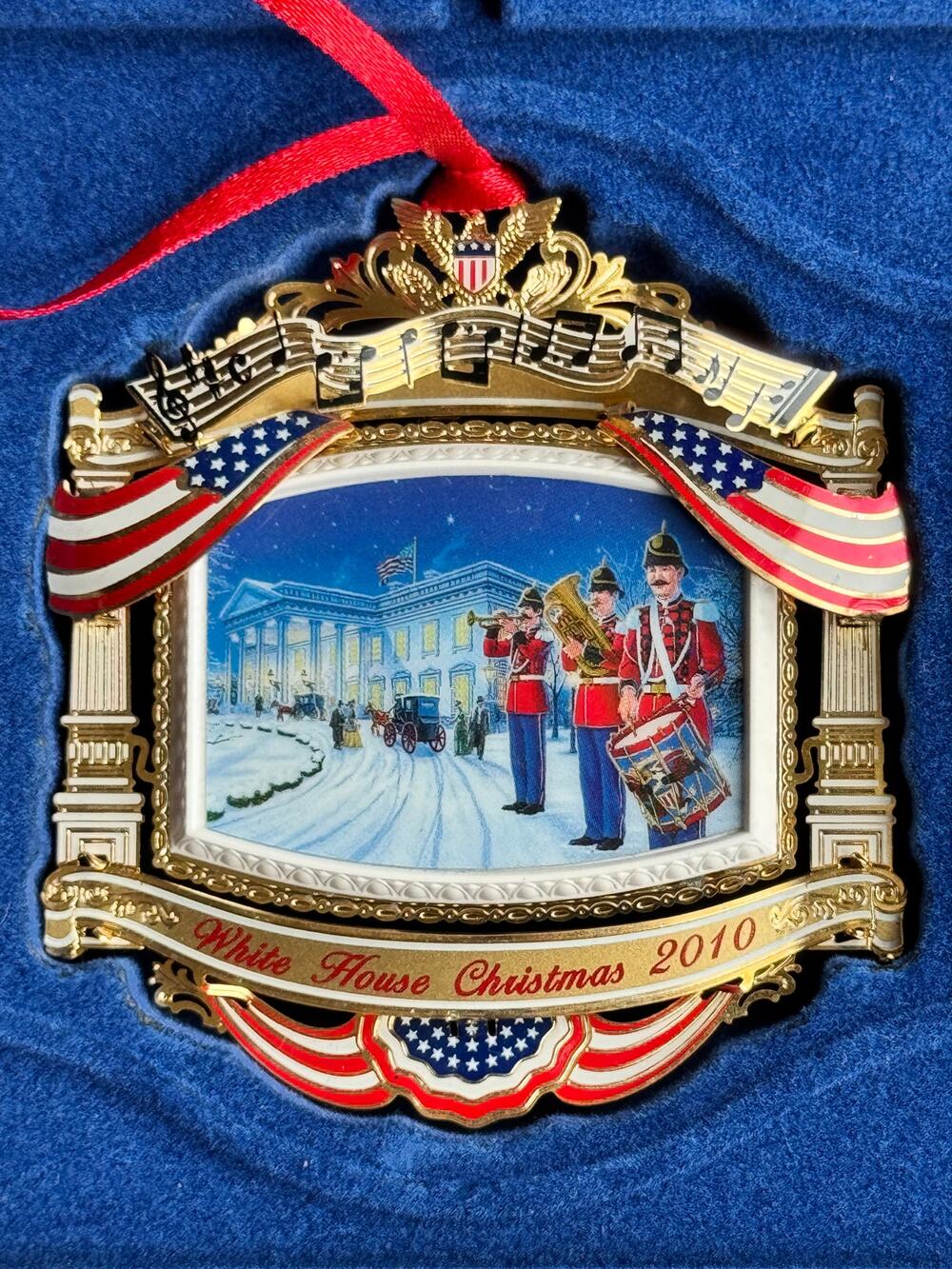 2010 White House Historical Association Christmas Ornament Complete Original Box